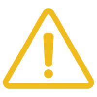 Warning sign icon transparent background free png